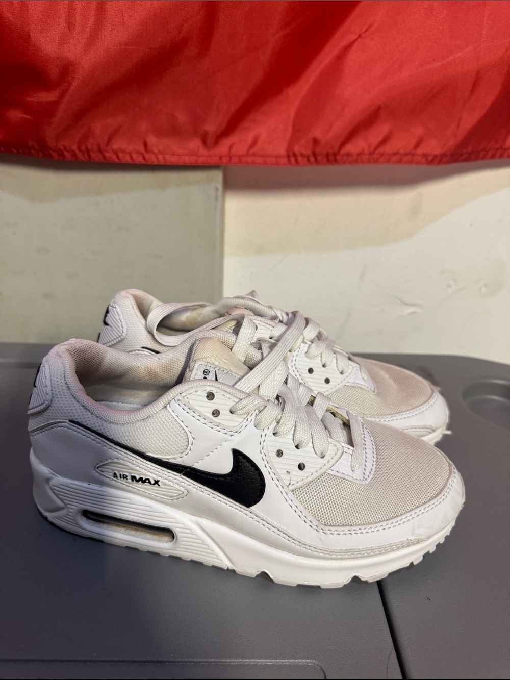 Nike Kids White and Black Air Max Sneakers